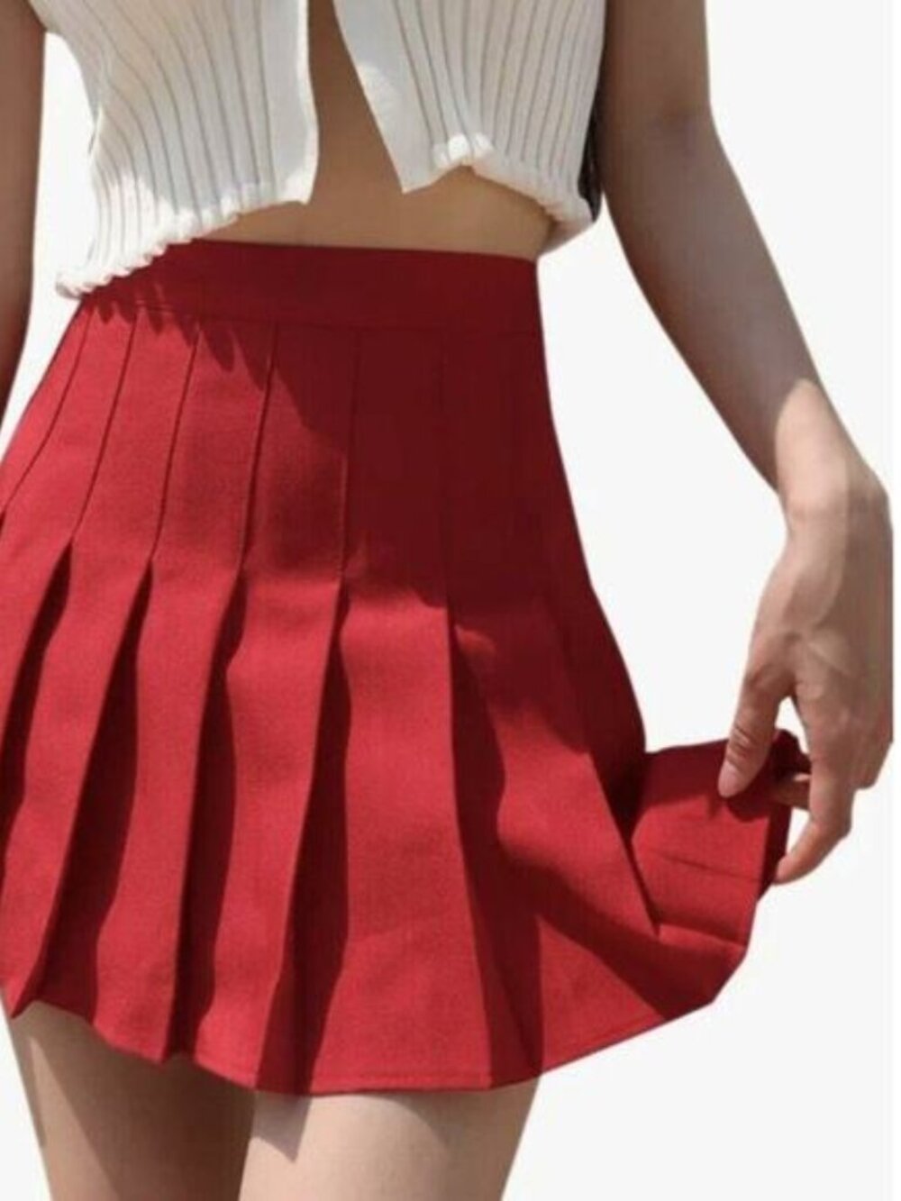 *Vintage* American Apparel Tennis Cheerleader Skirt in Red Size Large - Picture 2 of 16